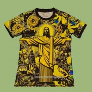 Maglia Brasile Jesus 2024/2025 Giallo