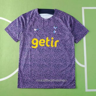 Maglia Prematch Tottenham Hotspur 2023 Purpura