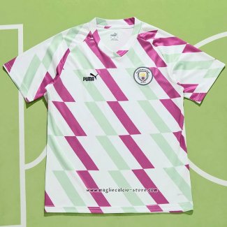 Maglia Prematch Manchester City 2023 Bianco