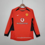 Maglia Prima Manchester United Retro Manica Lunga 2002-2004