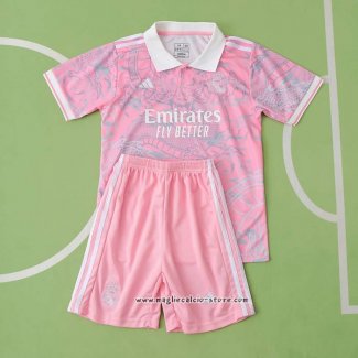 Maglia Real Madrid Chinese Dragon Bambino 2023/2024 Rosa