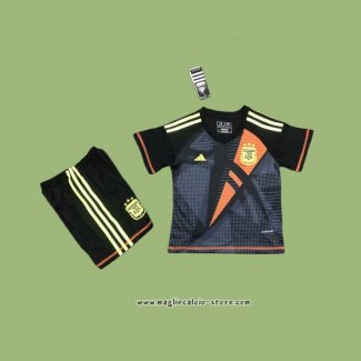 Maglia Argentina Portiere Bambino 2024 Nero