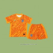 Maglia Inghilterra Portiere Bambino 2024 Arancione