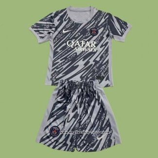 Maglia Paris Saint-Germain Portiere Bambino 2024/2025 Grigio