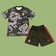 Maglia Real Madrid Dragon Bambino 2024 Nero