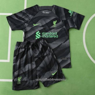 Maglia Liverpool Portiere Bambino 2023/2024 Nero