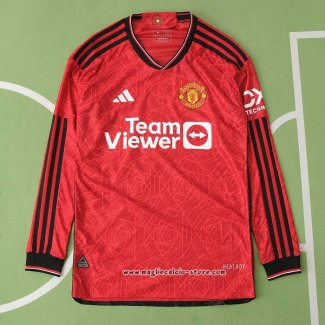 Maglia Prima Manchester United Manica Lunga 2023/2024