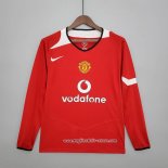 Maglia Prima Manchester United Retro Manica Lunga 2004-2006