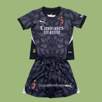 Maglia Milan Portiere Bambino 2024/2025 Nero