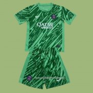 Maglia Paris Saint-Germain Portiere Bambino 2024/2025 Verde